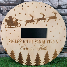 Load image into Gallery viewer, Santa Countdown Plaque
