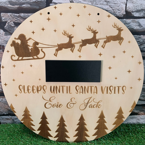 Santa Countdown Plaque