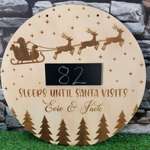 Load image into Gallery viewer, Santa Countdown Plaque
