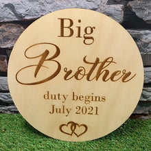 Load image into Gallery viewer, Big Brother/Sister Announcement Board
