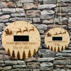 Santa Countdown Plaque