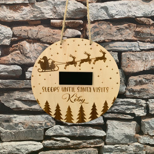 Santa Countdown Plaque